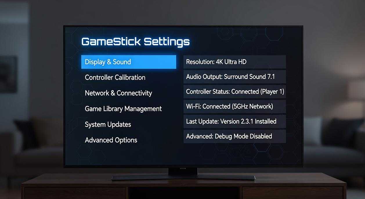 gamestick settings