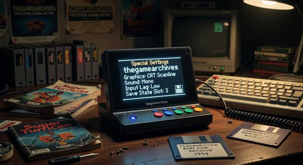 tgagamestick special settings by thegamearchives